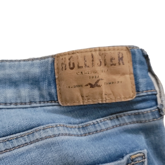 Juniors Hollister 3 R jeans ripped style fringe skinny - Picture 6 of 6